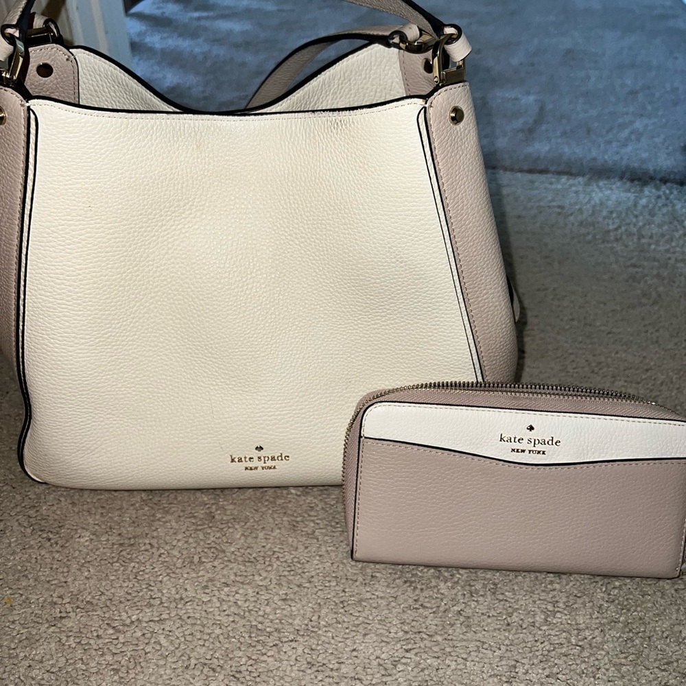 Kate Spade New York Leila Medium Triple Compartment Shoulder Bag and wallet